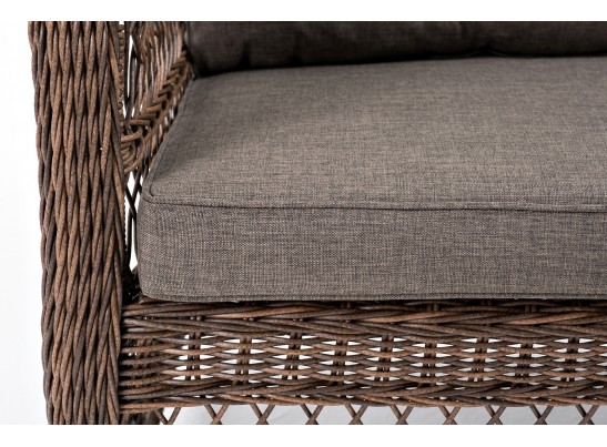"Гранд Латте" диван трехместный из искусственного ротанга, цвет коричневый в Набережных Челнах