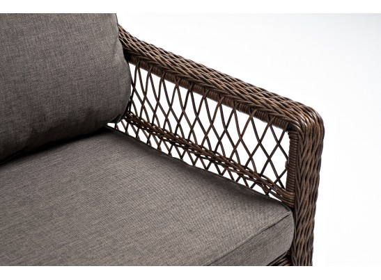 "Гранд Латте" диван трехместный из искусственного ротанга, цвет коричневый в Набережных Челнах