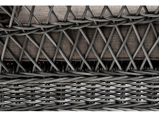 "Гранд Латте" кресло из искусственного ротанга, цвет графит в Набережных Челнах