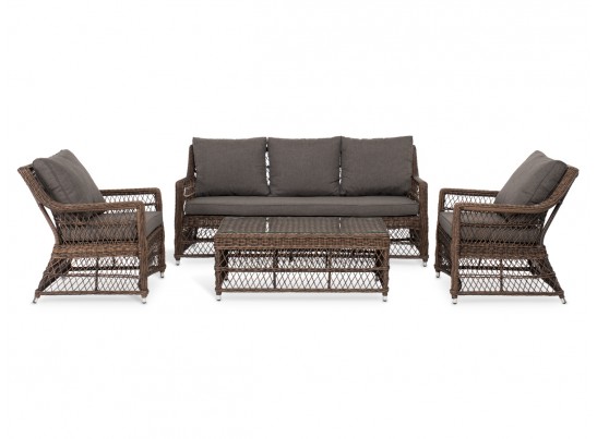 "Гранд Латте" лаунж-зона из искусственного ротанга, цвет коричневый в Набережных Челнах