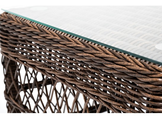 "Гранд Латте" стол журнальный из искусственного ротанга, цвет коричневый в Набережных Челнах
