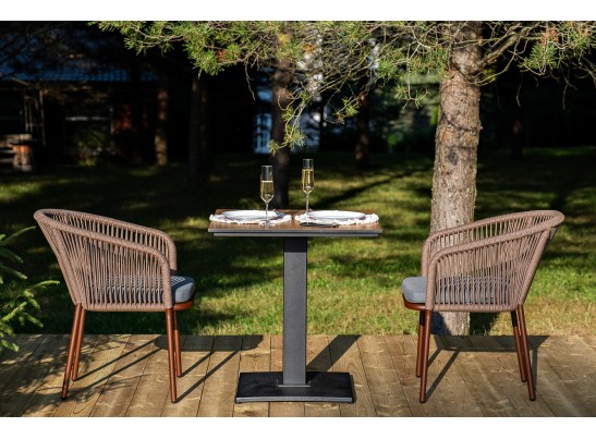 "Каффе" обеденная группа на 2 персоны, цвет "дуб" в Набережных Челнах