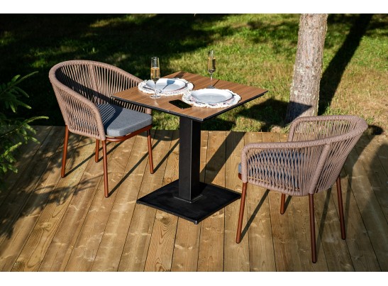 "Каффе" обеденная группа на 2 персоны, цвет "дуб" в Набережных Челнах