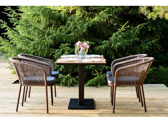 "Каффе Дабл" обеденная группа на 4 персоны, цвет "дуб" в Набережных Челнах