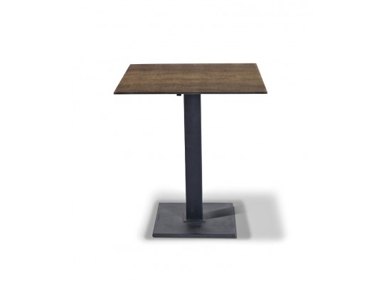 "Каффе" интерьерный стол из HPL квадратный 70х70см, цвет "дуб" в Набережных Челнах