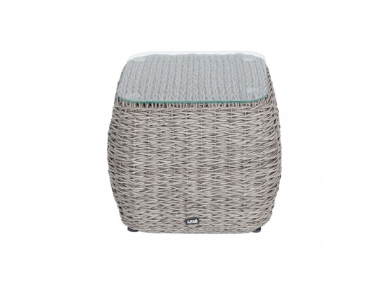 "Кальяри" кофейный столик из искусственного ротанга (гиацинт), цвет серый в Набережных Челнах