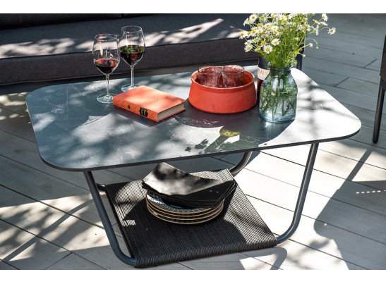 "Канны" лаунж-зона 4-местная плетеная из роупа (веревки), цвет темно-серый в Набережных Челнах