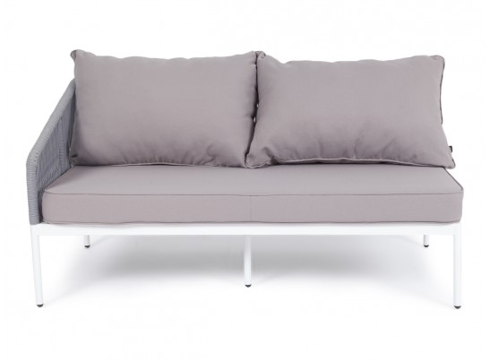 "Канны" модуль диванный правый плетеный из роупа (веревки) темно-серый в Набережных Челнах