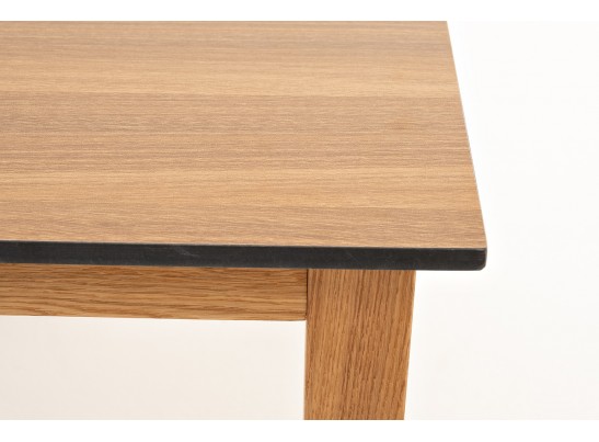 "Канны" журнальный столик из HPL 90х60, H40, основание дуб, цвет столешницы "дуб" в Набережных Челнах