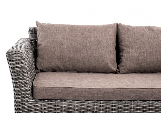 "Капучино Сингл" лаунж-зона из искусственного ротанга, цвет графит в Набережных Челнах