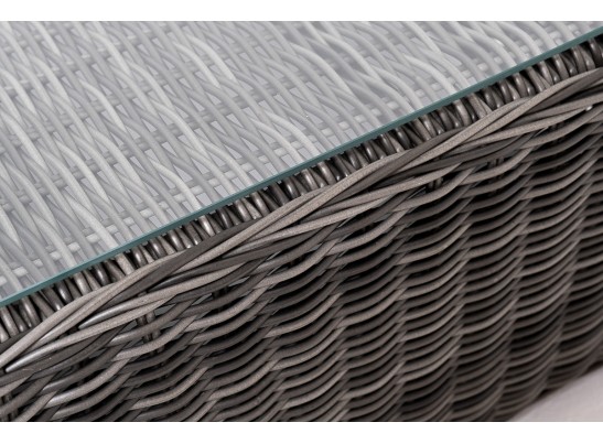 "Капучино Сингл" лаунж-зона из искусственного ротанга, цвет графит в Набережных Челнах