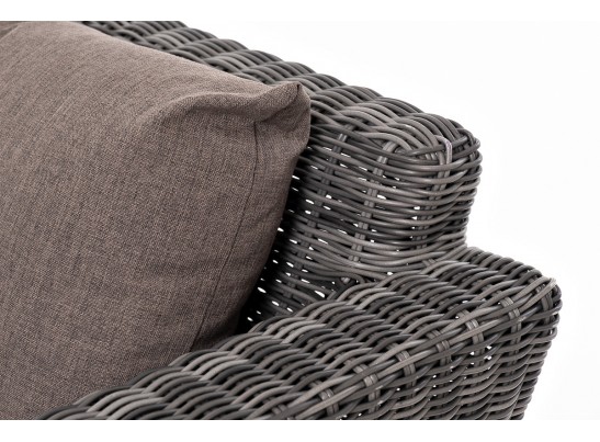 "Капучино Сингл" лаунж-зона из искусственного ротанга, цвет графит в Набережных Челнах