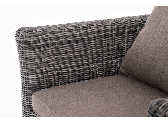 "Капучино Сингл" лаунж-зона из искусственного ротанга, цвет графит в Набережных Челнах