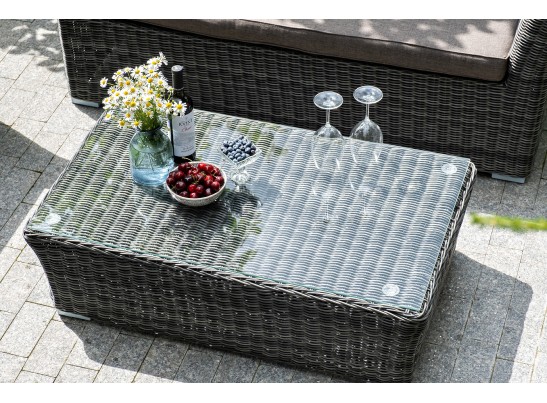 "Капучино Сингл" лаунж-зона из искусственного ротанга, цвет графит в Набережных Челнах