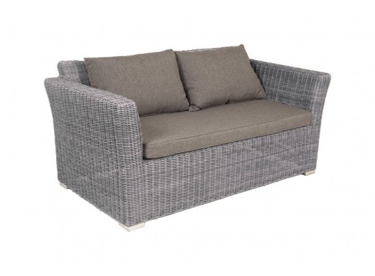 "Капучино" диван из искусственного ротанга двухместный, цвет графит в Набережных Челнах