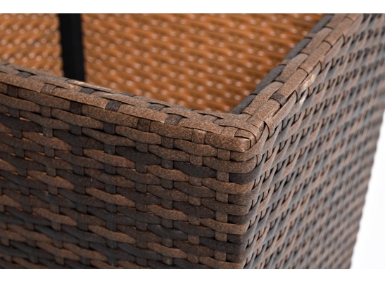 "Капучино" кашпо для цветов плетеное из искусственного ротанга, цвет коричневый в Набережных Челнах