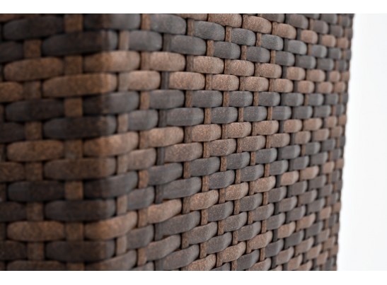 "Капучино" кашпо для цветов плетеное из искусственного ротанга, цвет коричневый в Набережных Челнах