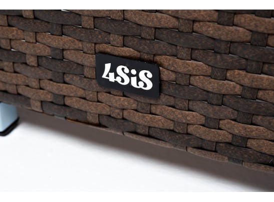 "Капучино" кашпо для цветов плетеное из искусственного ротанга, цвет коричневый в Набережных Челнах