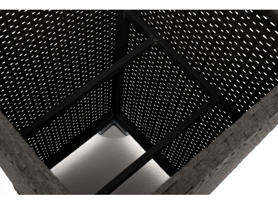 "Капучино" кашпо для цветов плетеное из искусственного ротанга, цвет коричневый в Набережных Челнах