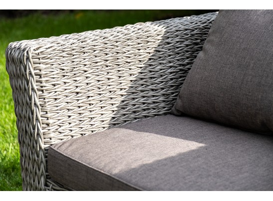 "Капучино" кресло из искусственного ротанга (гиацинт), цвет серый в Набережных Челнах