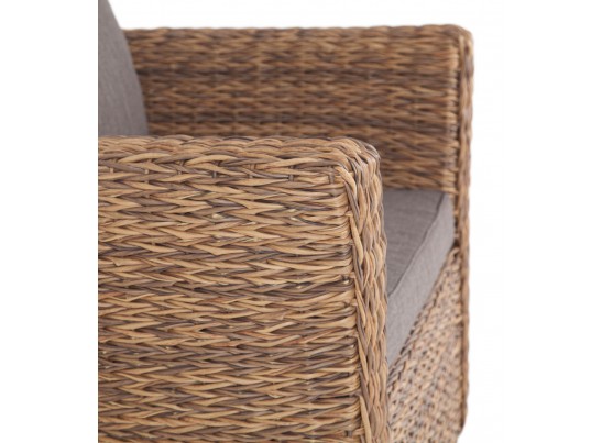 "Капучино" кресло из искусственного ротанга (гиацинт), цвет соломенный в Набережных Челнах