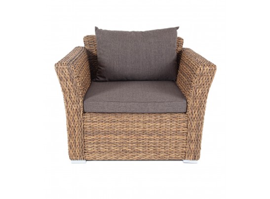 "Капучино" кресло из искусственного ротанга (гиацинт), цвет соломенный в Набережных Челнах