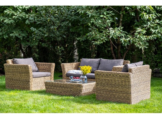 "Капучино" кресло из искусственного ротанга (гиацинт), цвет соломенный в Набережных Челнах