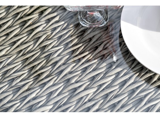 "Капучино" лаунж-зона из искусственного ротанга (гиацинт), цвет серый в Набережных Челнах