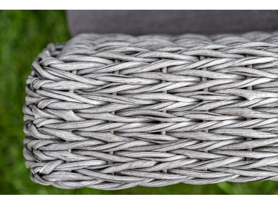 "Капучино" лаунж-зона из искусственного ротанга (гиацинт), цвет серый в Набережных Челнах