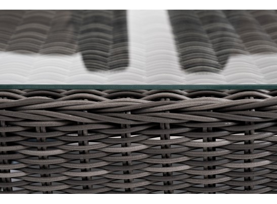 "Капучино Максимал" лаунж-зона из искусственного ротанга (гиацинт), цвет серый в Набережных Челнах