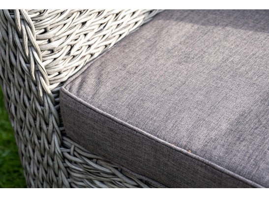 "Капучино Сингл" лаунж-зона из искусственного ротанга (гиацинт), цвет серый в Набережных Челнах