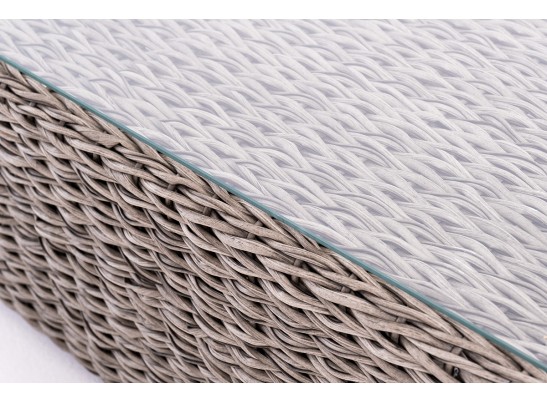 "Капучино Сингл" лаунж-зона из искусственного ротанга (гиацинт), цвет серый в Набережных Челнах