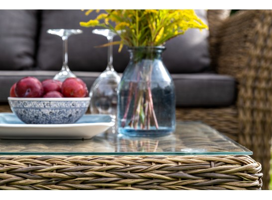 "Капучино" журнальный столик из искусственного ротанга (гиацинт), цвет соломенный в Набережных Челнах