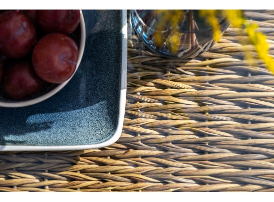 "Капучино" журнальный столик из искусственного ротанга (гиацинт), цвет соломенный в Набережных Челнах