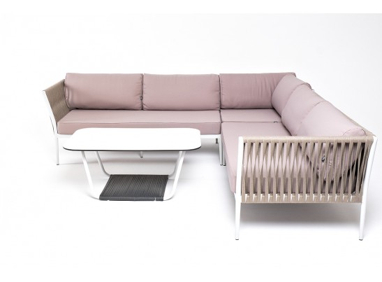 "Касабланка" модульная лаунж-зона из роупа (веревки), каркас из алюминия в Набережных Челнах