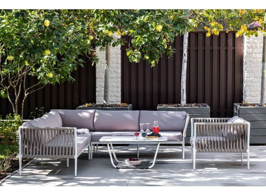 "Касабланка" модульная лаунж-зона из роупа (веревки), каркас из алюминия в Набережных Челнах