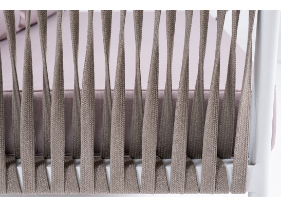 "Касабланка" правый модуль плетеный из роупа, каркас алюминий светло-серый (RAL7035) муар, роуп серо-коричневый 23мм, ткань бежевая 052 в Набережных Челнах "Касабланка" правый модуль плетеный из роупа, каркас алюминий светло-серый (RAL7035) муар, роуп серо-коричневый 23мм, ткань бежевая 052 в Набережных Челнах