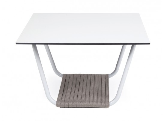 "Глория" журнальный стол 70х70см из HPL, цвет молочный в Набережных Челнах