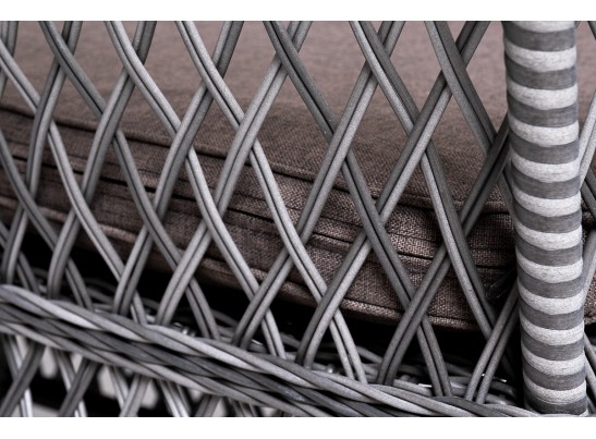 "Катания" обеденная группа плетеная на 6 персон, цвет графит в Набережных Челнах