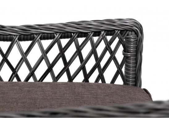 "Катания" обеденная группа плетеная на 6 персон, цвет графит в Набережных Челнах