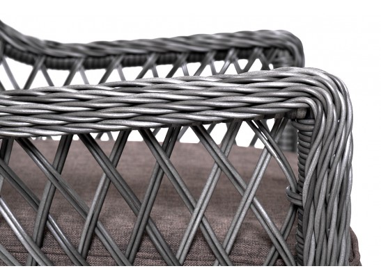 "Катания" обеденная группа плетеная на 6 персон, цвет графит в Набережных Челнах