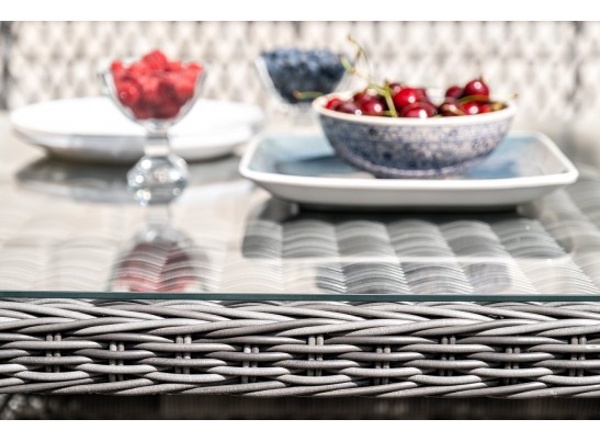 "Катания" обеденная группа плетеная на 6 персон, цвет графит в Набережных Челнах