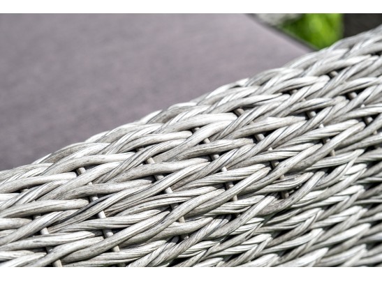 "Кон Панна" диван из искусственного ротанга (гиацинт) двухместный, цвет серый в Набережных Челнах