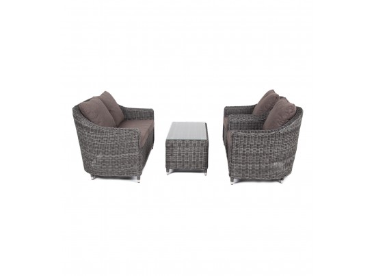 "Кон Панна" лаунж-зона из искусственного ротанга, цвет графит в Набережных Челнах