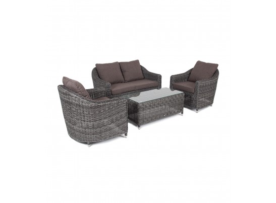 "Кон Панна" лаунж-зона из искусственного ротанга, цвет графит в Набережных Челнах