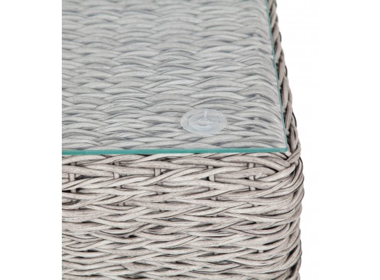 "Кон Панна" столик журнальный из искусственного ротанга (гиацинт), цвет серый в Набережных Челнах