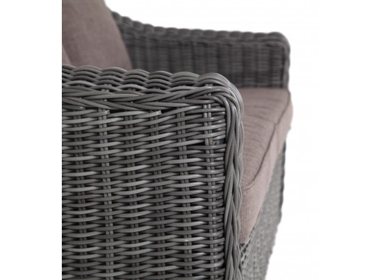 "Кон Панна" диван из искусственного ротанга двухместный, цвет графит в Набережных Челнах