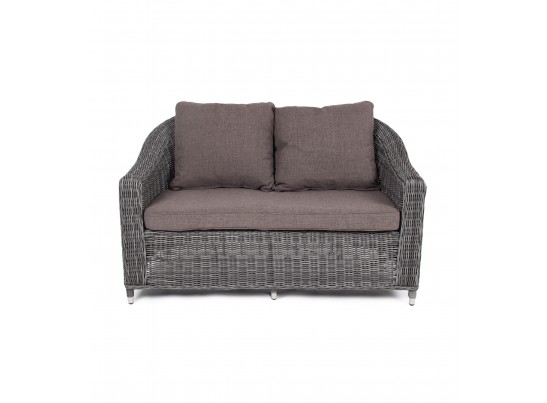 "Кон Панна" диван из искусственного ротанга двухместный, цвет графит в Набережных Челнах
