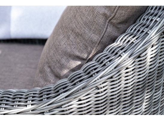 "Кон Панна" диван из искусственного ротанга двухместный, цвет графит в Набережных Челнах