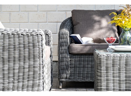 "Кон Панна" кресло из искусственного ротанга, цвет графит в Набережных Челнах